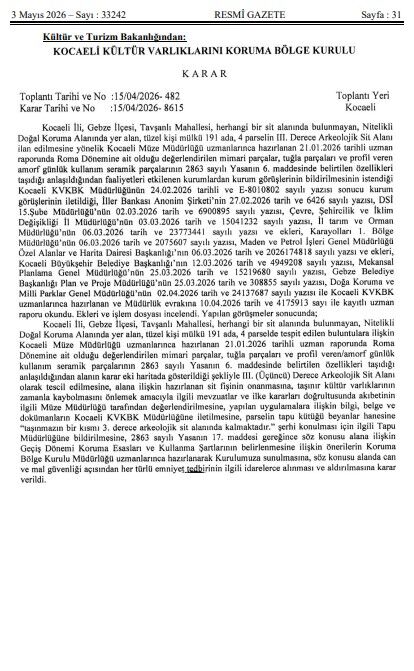 Gebze Tarihi Eser Kocaelitv