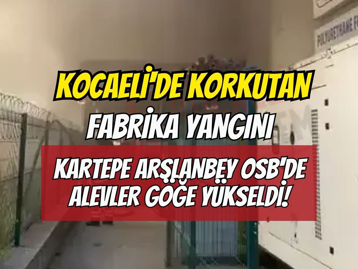 Kocaeli'de Korkutan Fabrika Yangını: Kartepe Arslanbey OSB'de Alevler Göğe Yükseldi!
