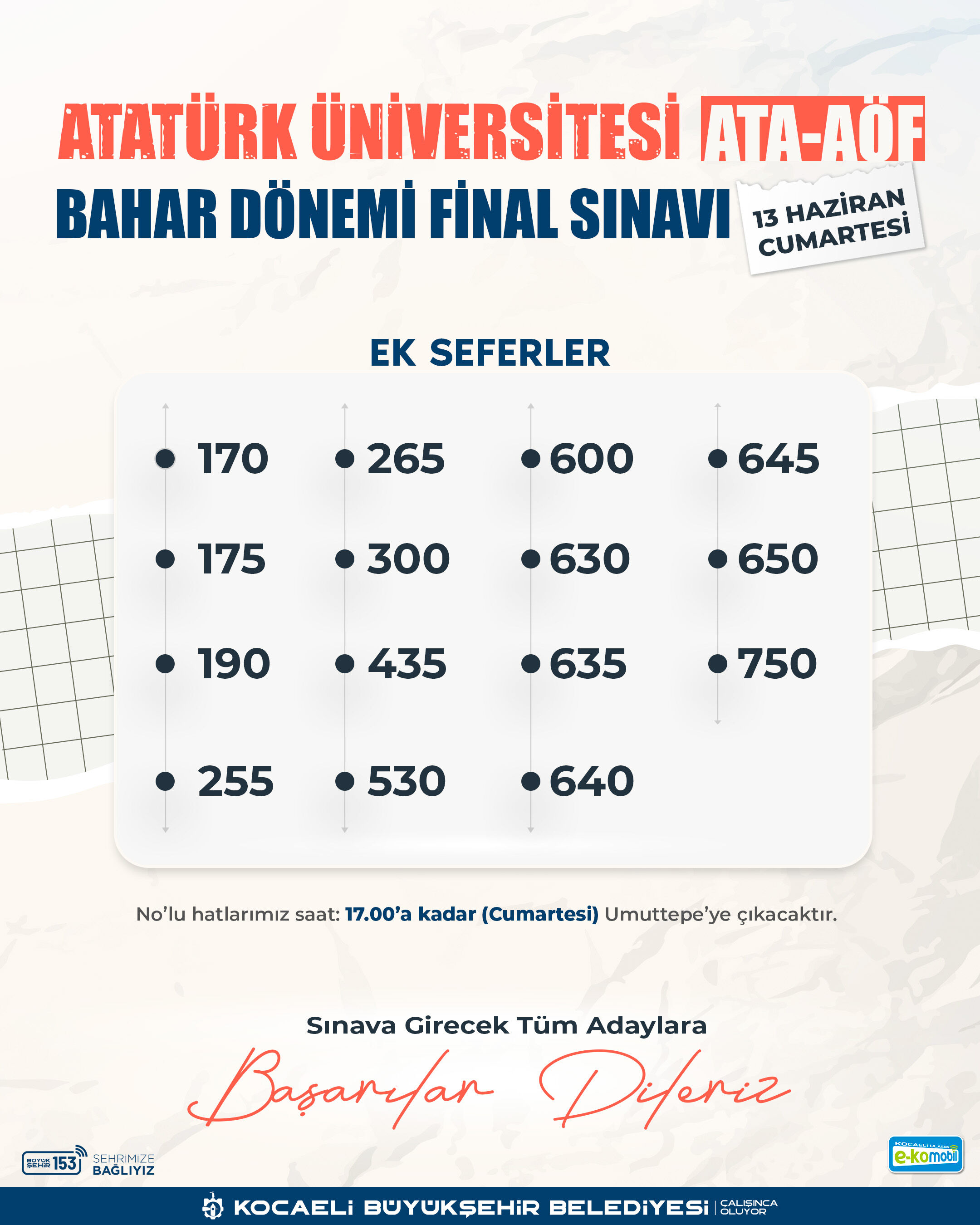 Ata Aöf Sınavına 15 Farklı Hat Desteği (2)