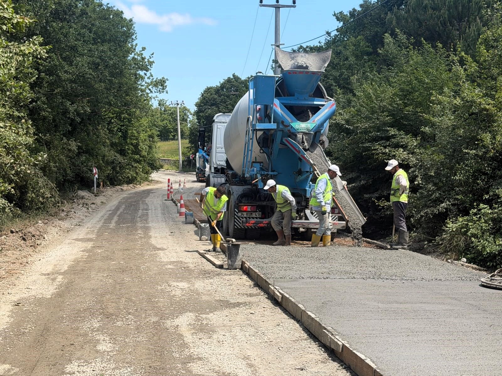 Gebze Duraklı’da Beton Yol Onarılıyor (6)