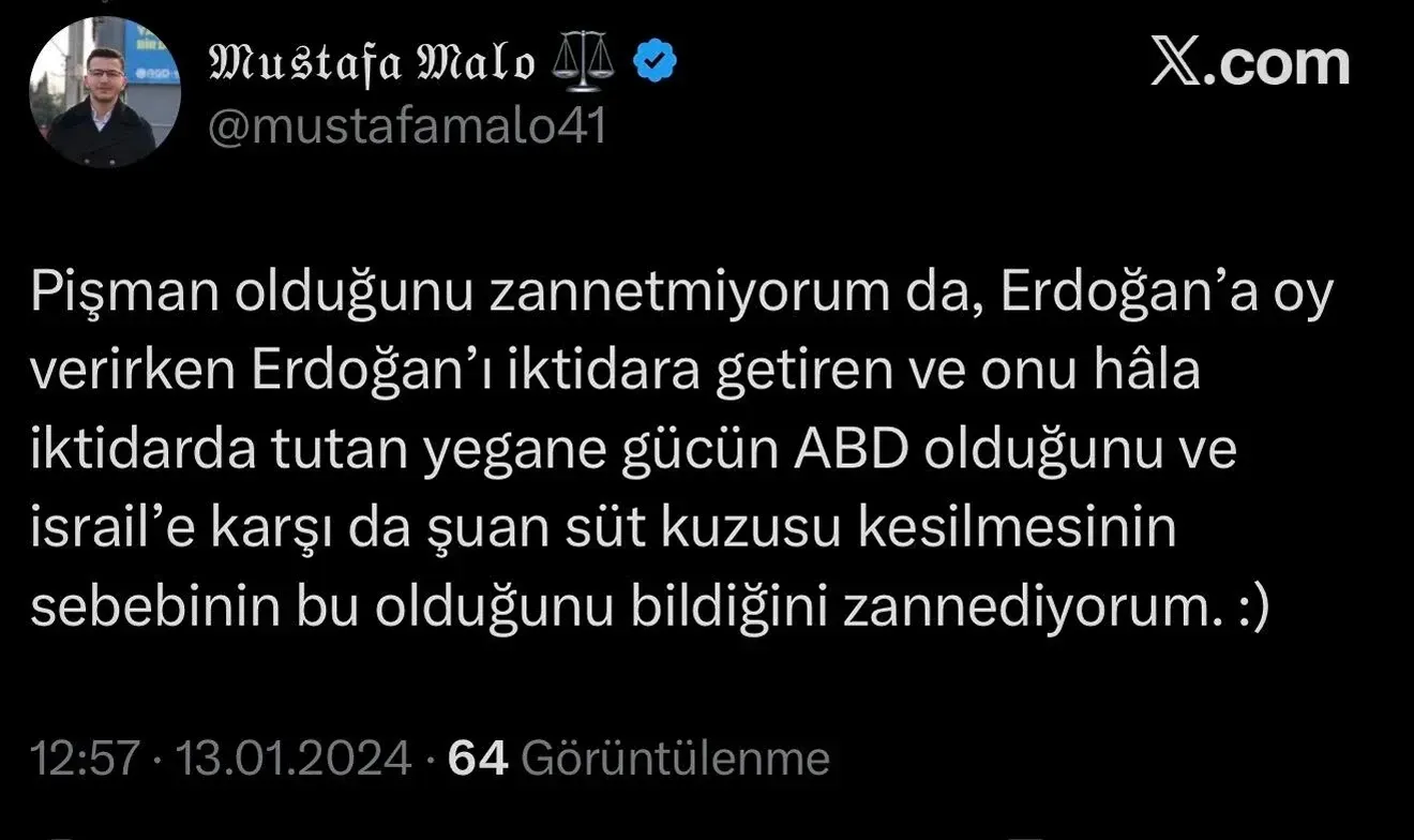 026A8Ae6 Provokatif Paylasimlari Mercek Altindaydi Mustafa Malo Cumhurbaskanina Hakaretten Tutuklandi