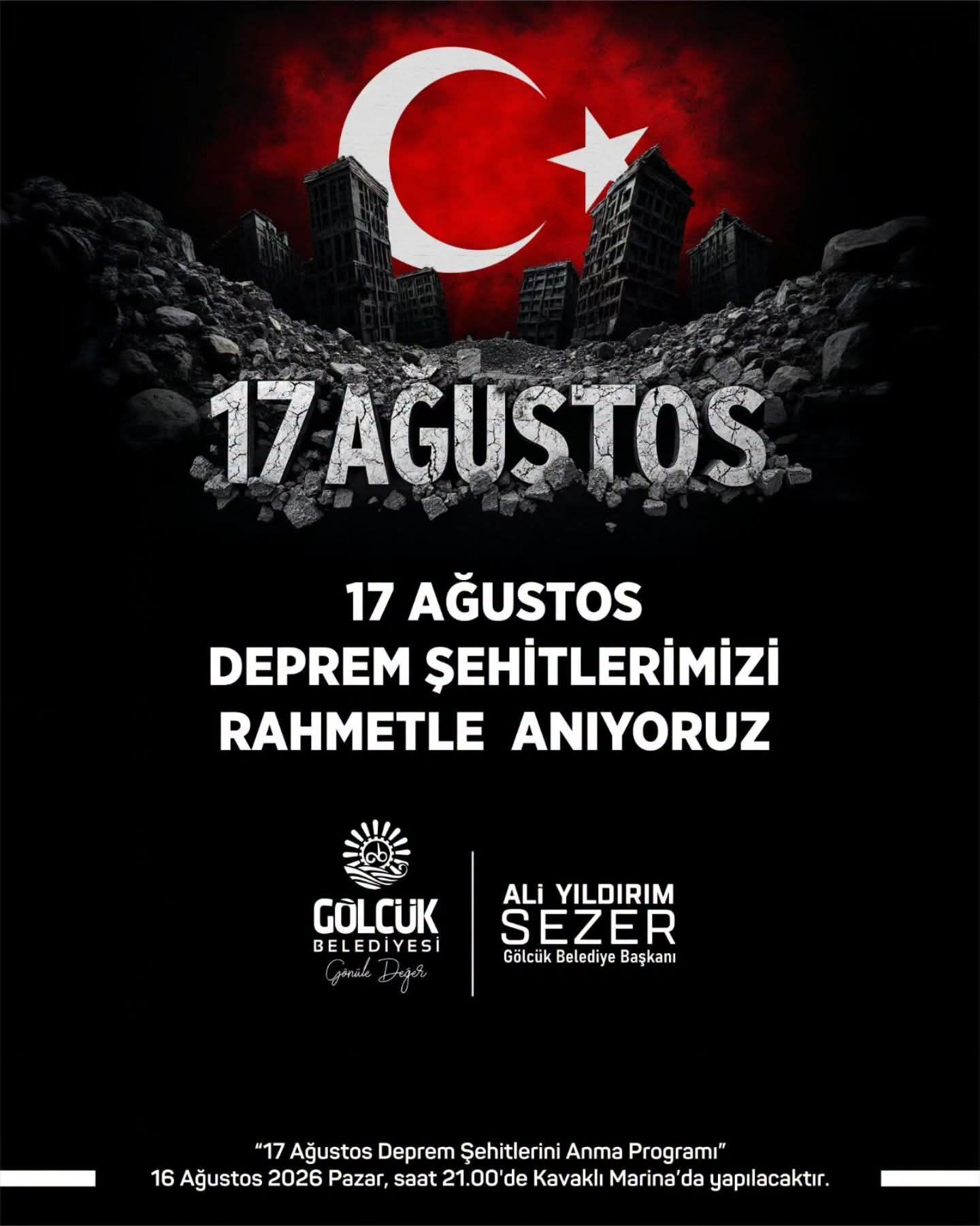 Gölcük Belediye Başkanı Sezer’den 17 Ağustos Mesajı-1