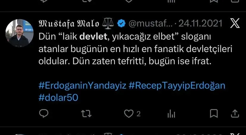 4209903A Provokatif Paylasimlari Mercek Altindaydi Mustafa Malo Cumhurbaskanina Hakaretten Tutuklandi
