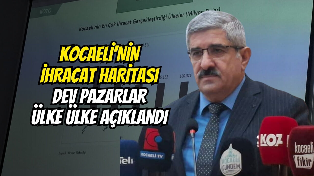 Kocaeli̇’ni̇n İhracat Hari̇tasi Dev Pazarlar Ülke Ülke Açiklandi