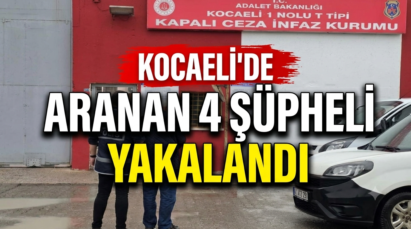 Kocaeli’de Aranan 4 Şüpheli Yakalandı