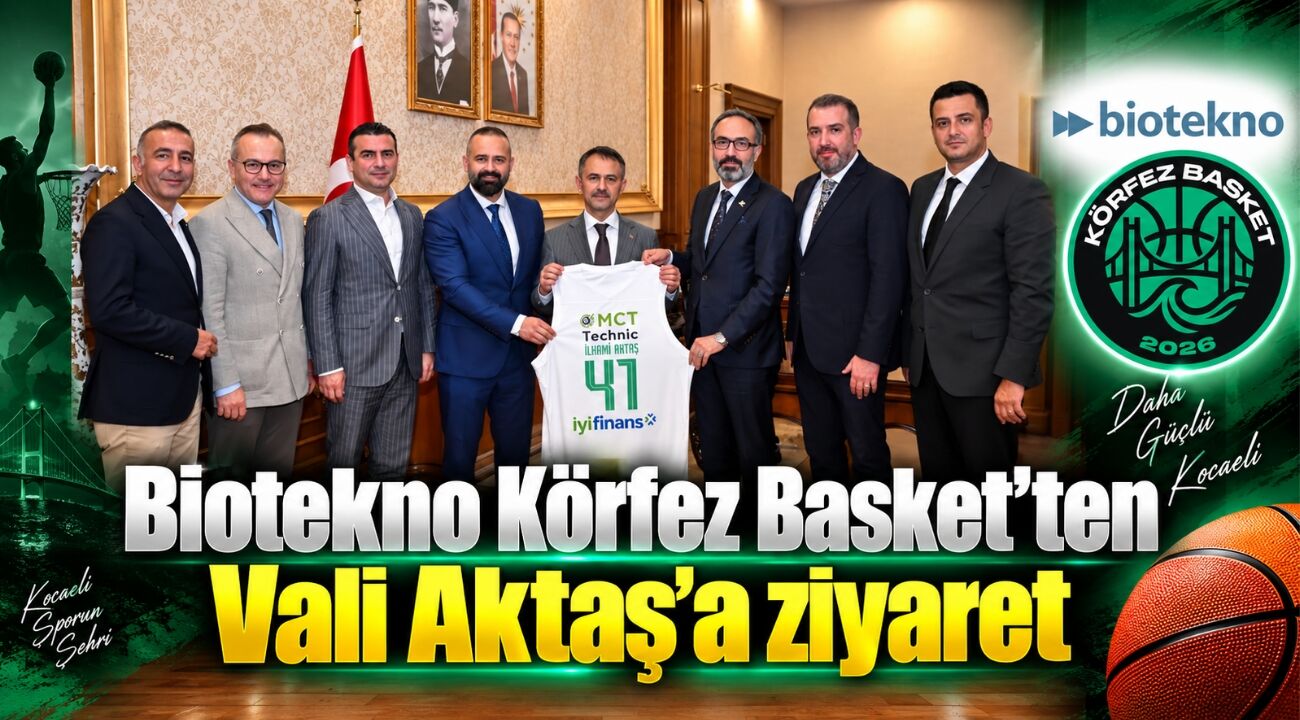 Biotekno Körfez Basket’ten Vali Aktaş’a ziyaret