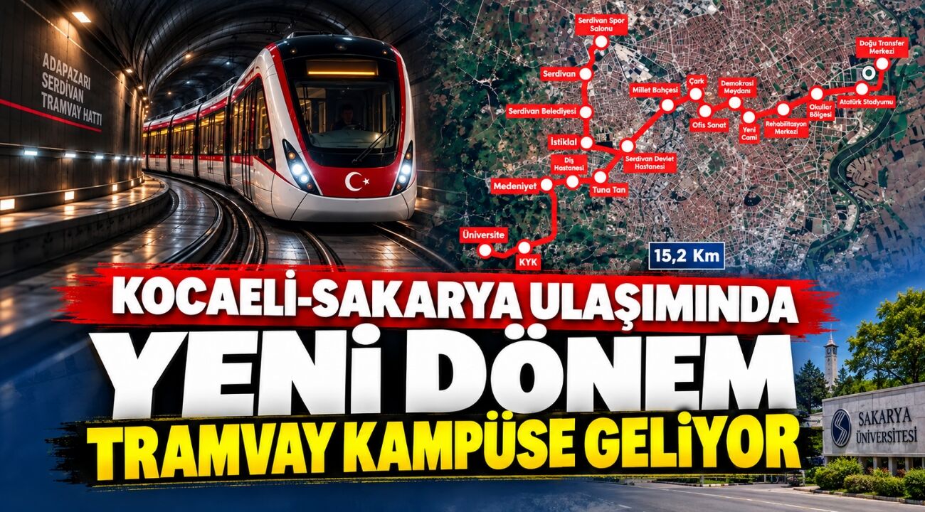 Kocaeli-Sakarya Ulaşımında Yeni Dönem: Tramvay Kampüse Geliyor