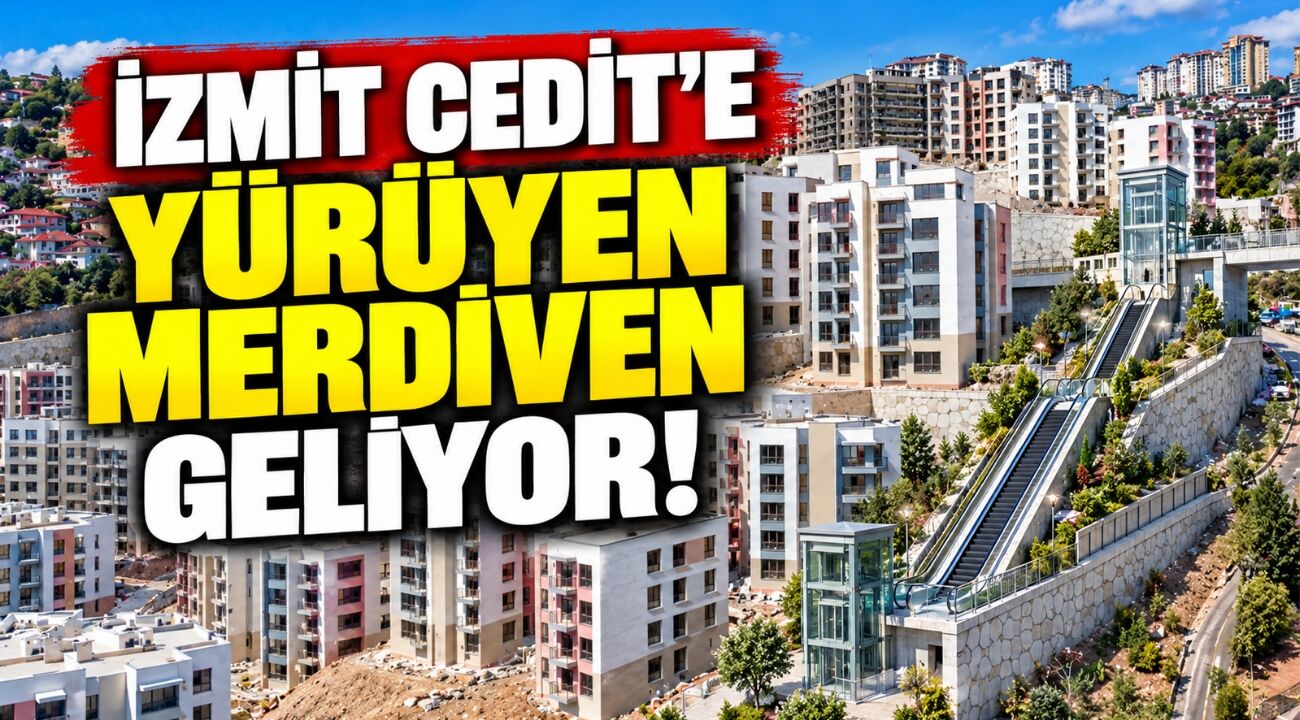 İzmit Cedit’e yürüyen merdiven geliyor