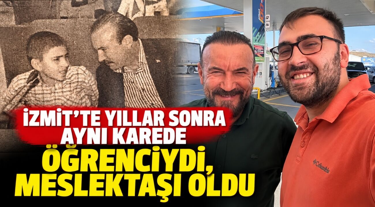İzmit’te yıllar sonra aynı karede: Öğrenciydi, meslektaşı oldu