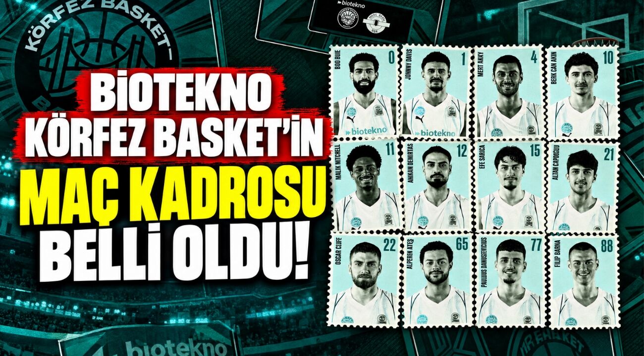 Biotekno Körfez Basket’in ilk maç kadrosu belli oldu