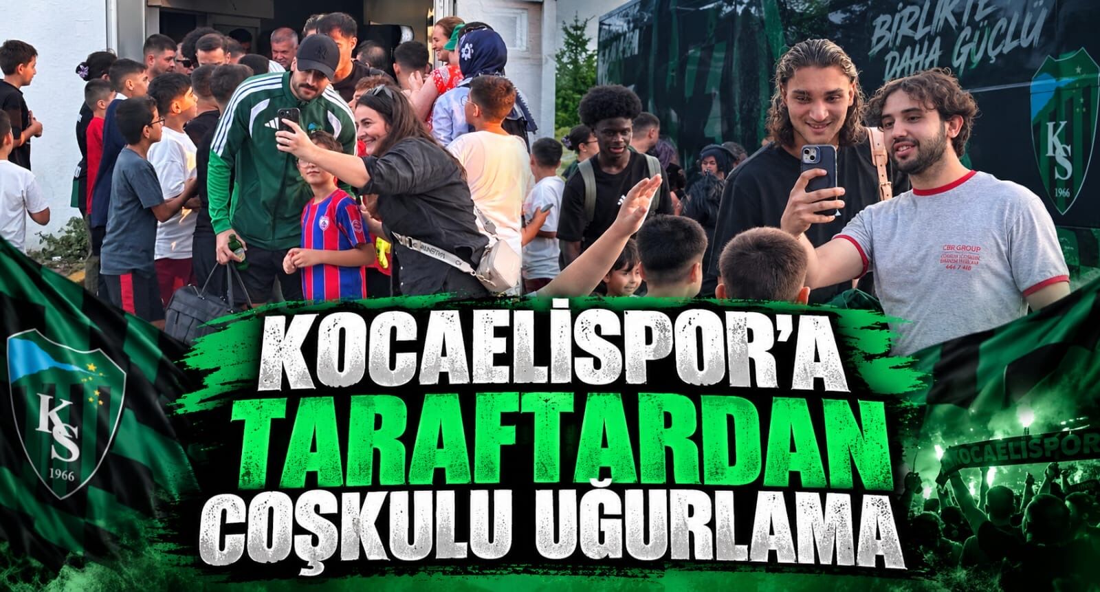 Kocaelispor’a Taraftardan Coşkulu Uğurlama