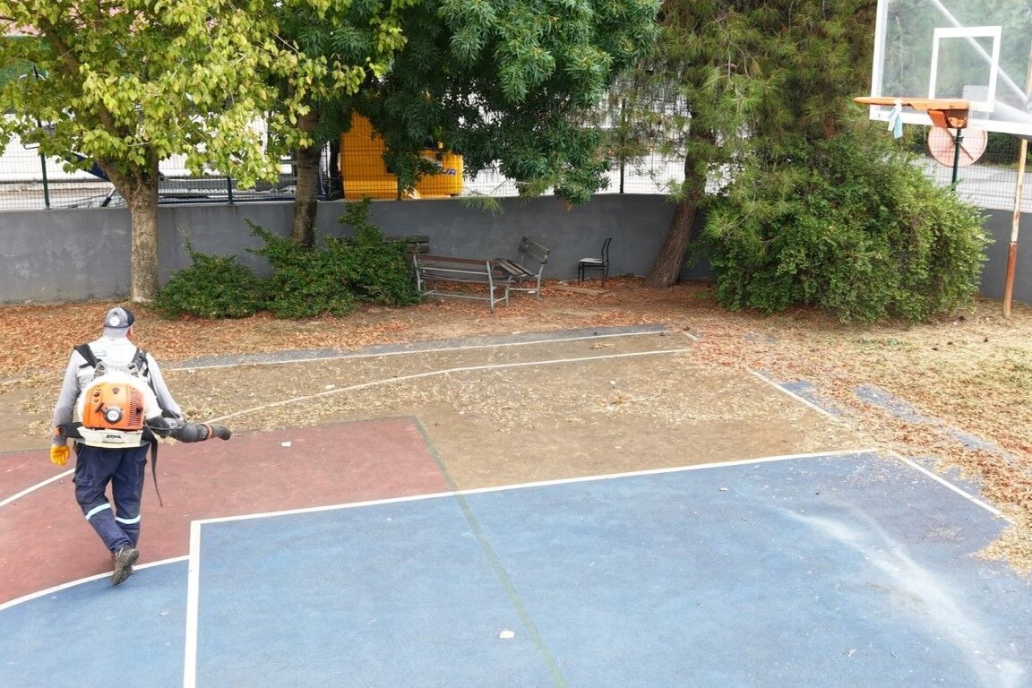 kartepe okul bahçesinde hummaşlı çalışma