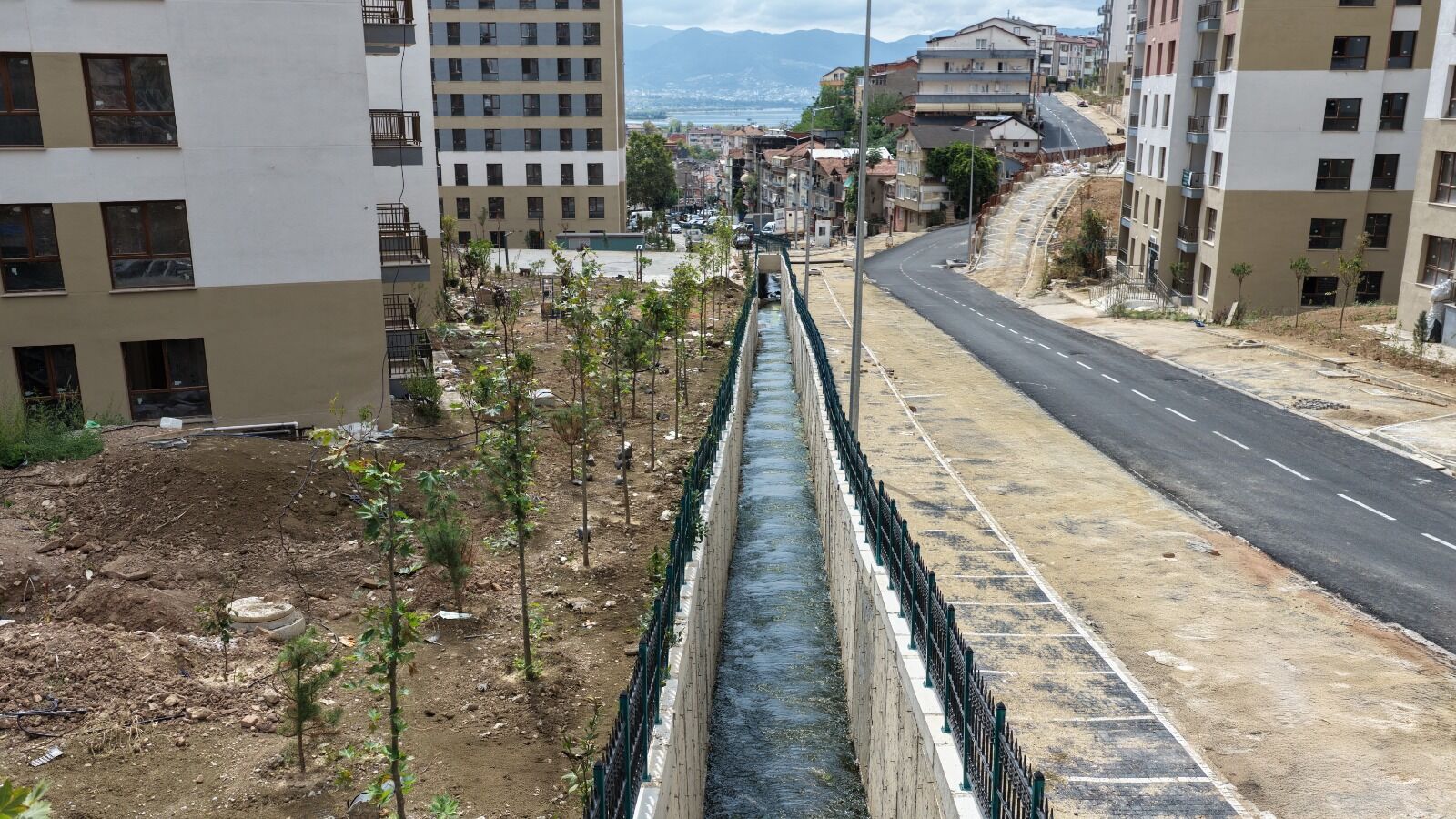 İzmit Cedit Kentsel Dönüşüm Alanı’nda Dere Islahı Tamamlandı-1