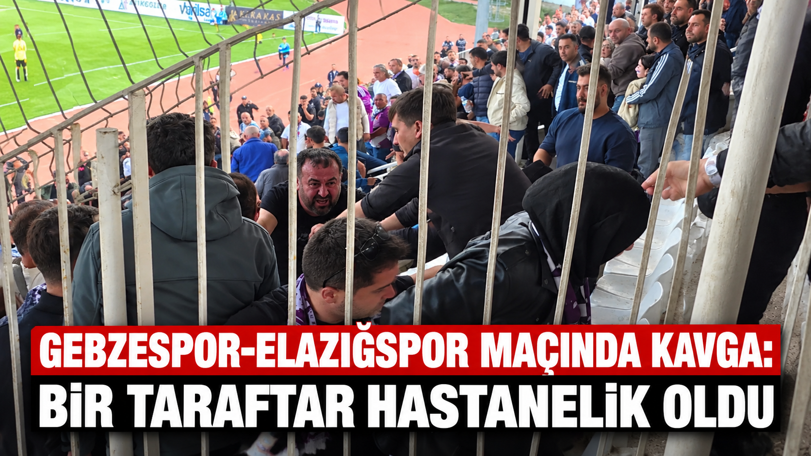 Gebzespor-Elazığspor Maçında Kavga: Bir Taraftar Hastanelik Oldu