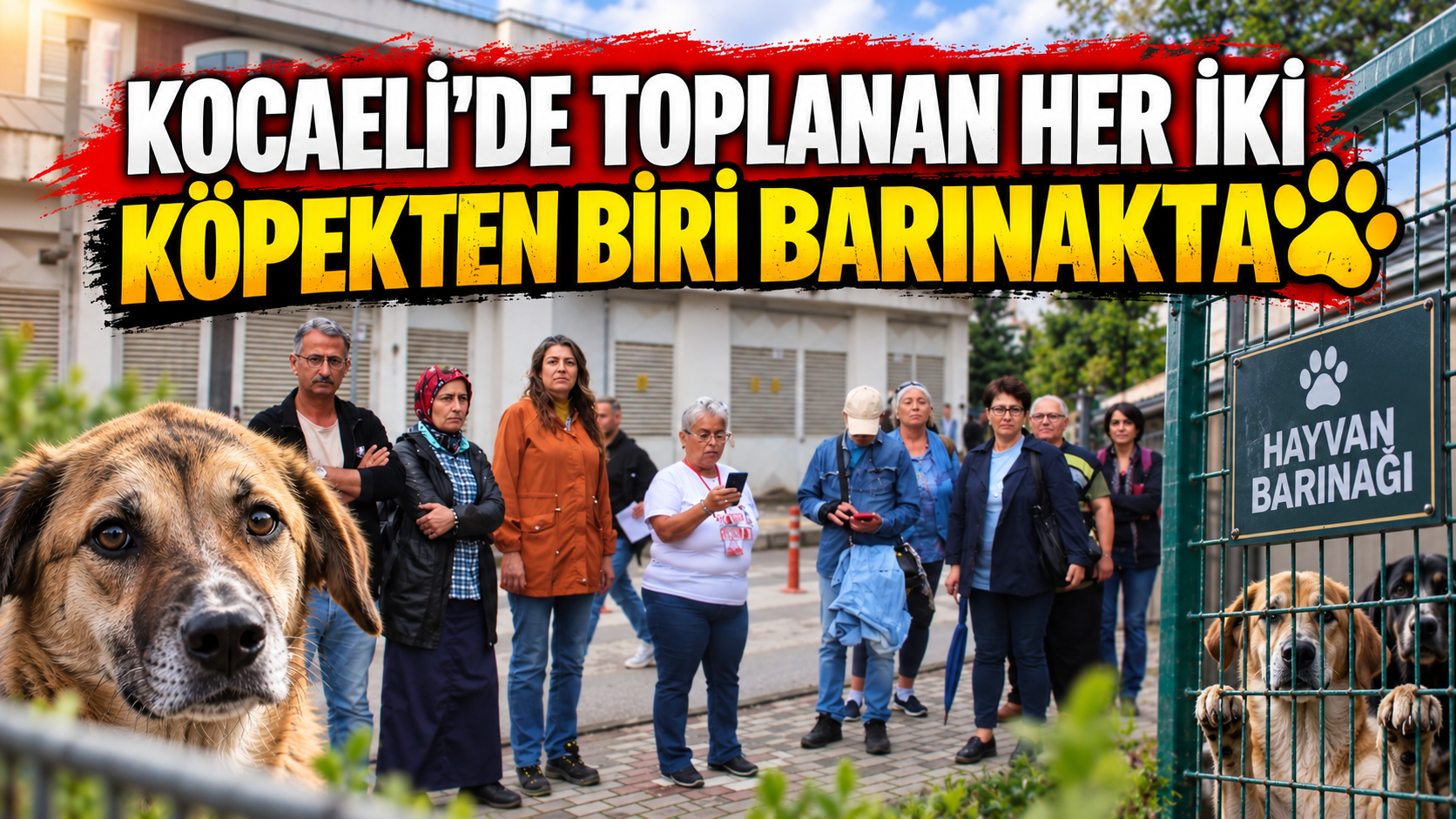Kocaeli’de toplanan her iki köpekten biri barınaklarda