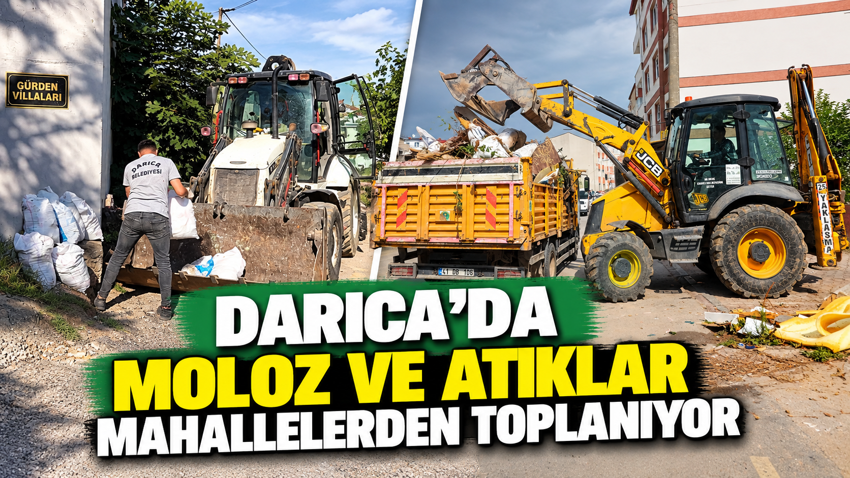 Darıca’da moloz ve atıklar mahallelerden toplanıyor