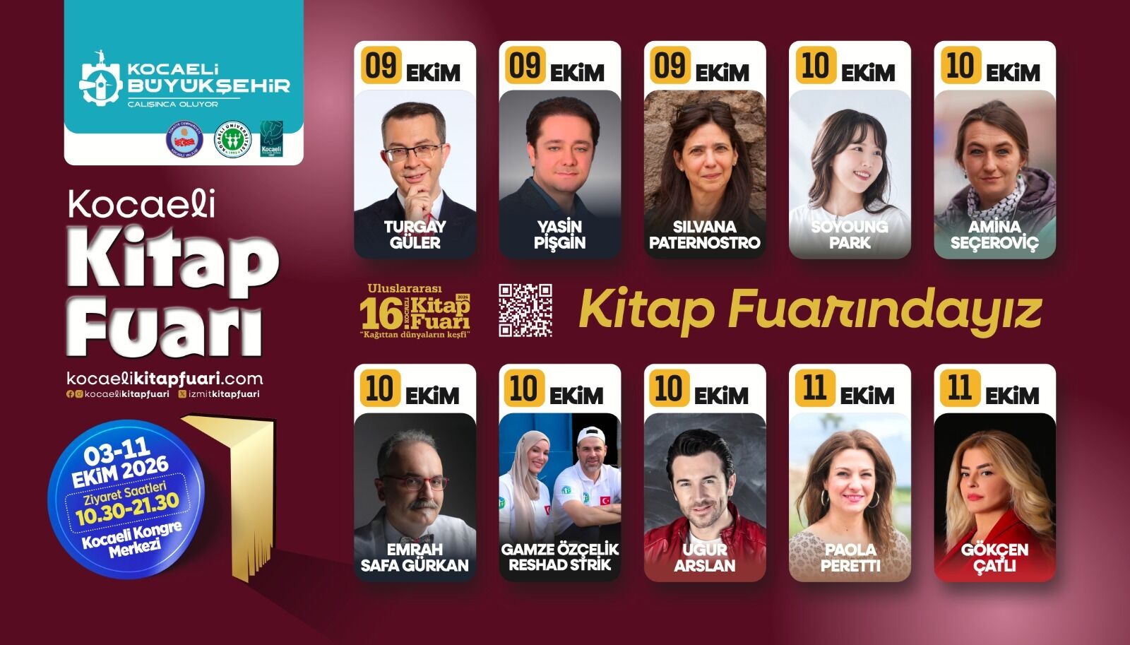 16. Kocaeli Kitap Fuarı’na Dünyaca Ünlü Yazarlar Akın Ediyor-2
