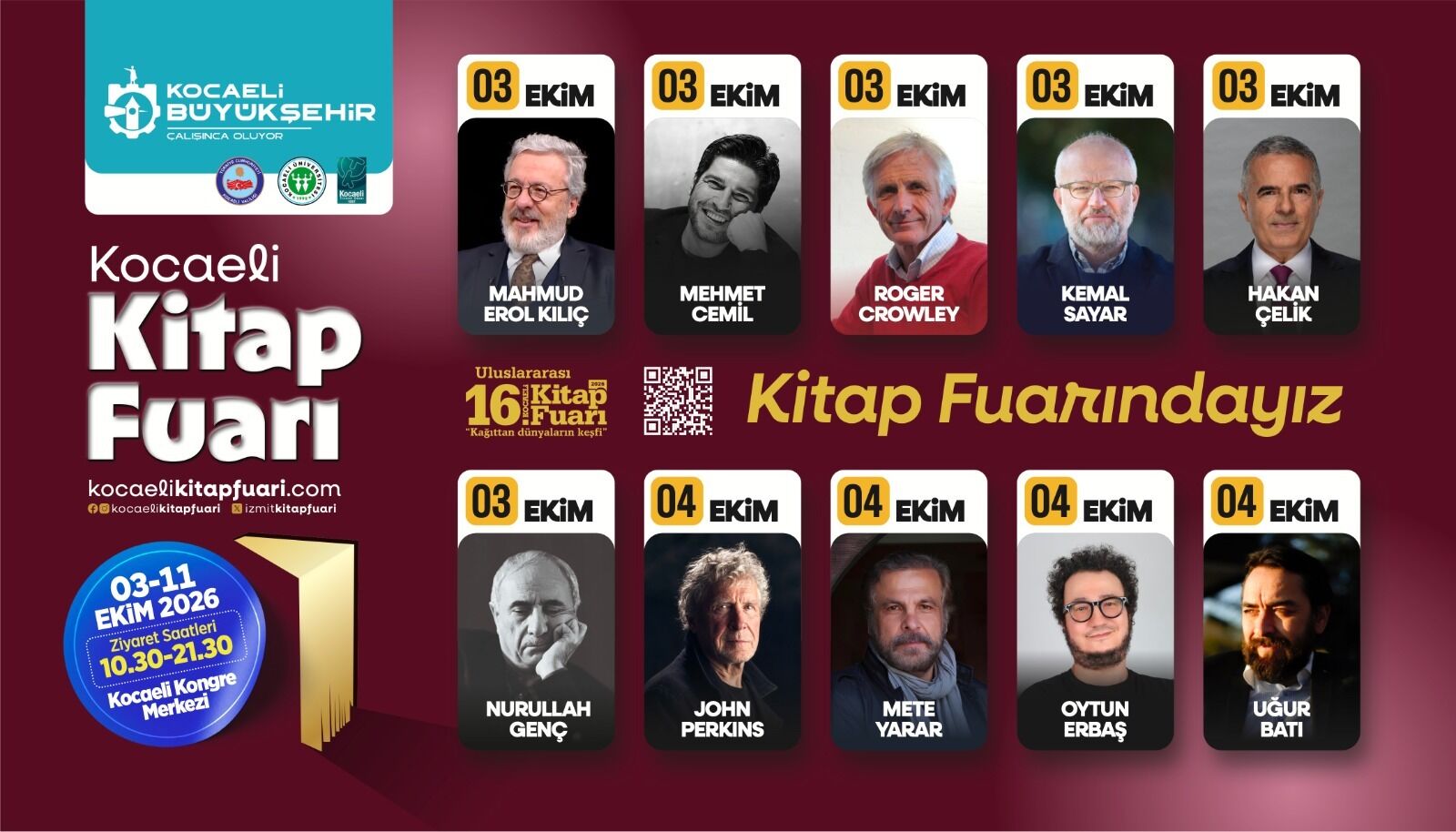 16. Kocaeli Kitap Fuarı’na Dünyaca Ünlü Yazarlar Akın Ediyor-3