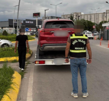 İzmit’te Makas Atan Sürücüye Rekor Cezai İşlem