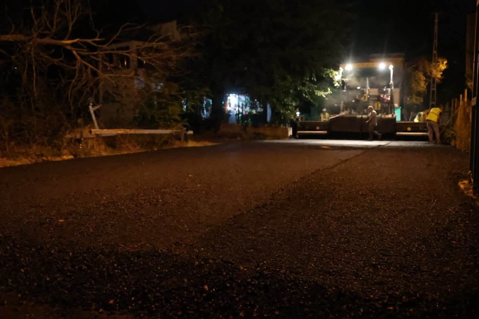 Kartepe’de Gece Mesaisi: Sarımeşe’ye Sıcak Asfalt-1