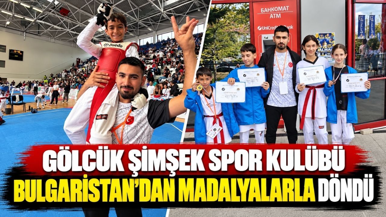 Gölcük Şimşek Spor Kulübü Bulgaristan’dan madalyalarla döndü