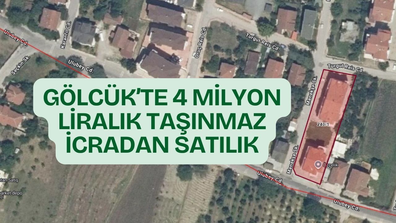 Gölcük’te 4 milyon liralık taşınmaz icradan satışa çıkarıldı