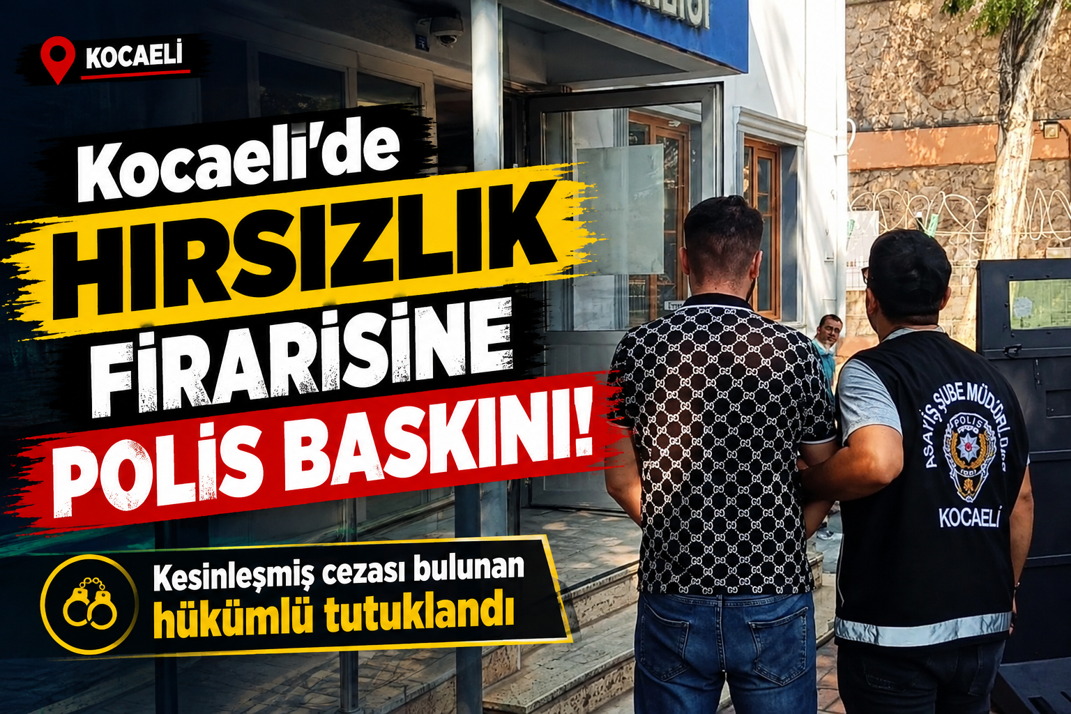 Kocaeli'de hırsızlık firarisine polis baskını: Kesinleşmiş cezası bulunan hükümlü tutuklandı