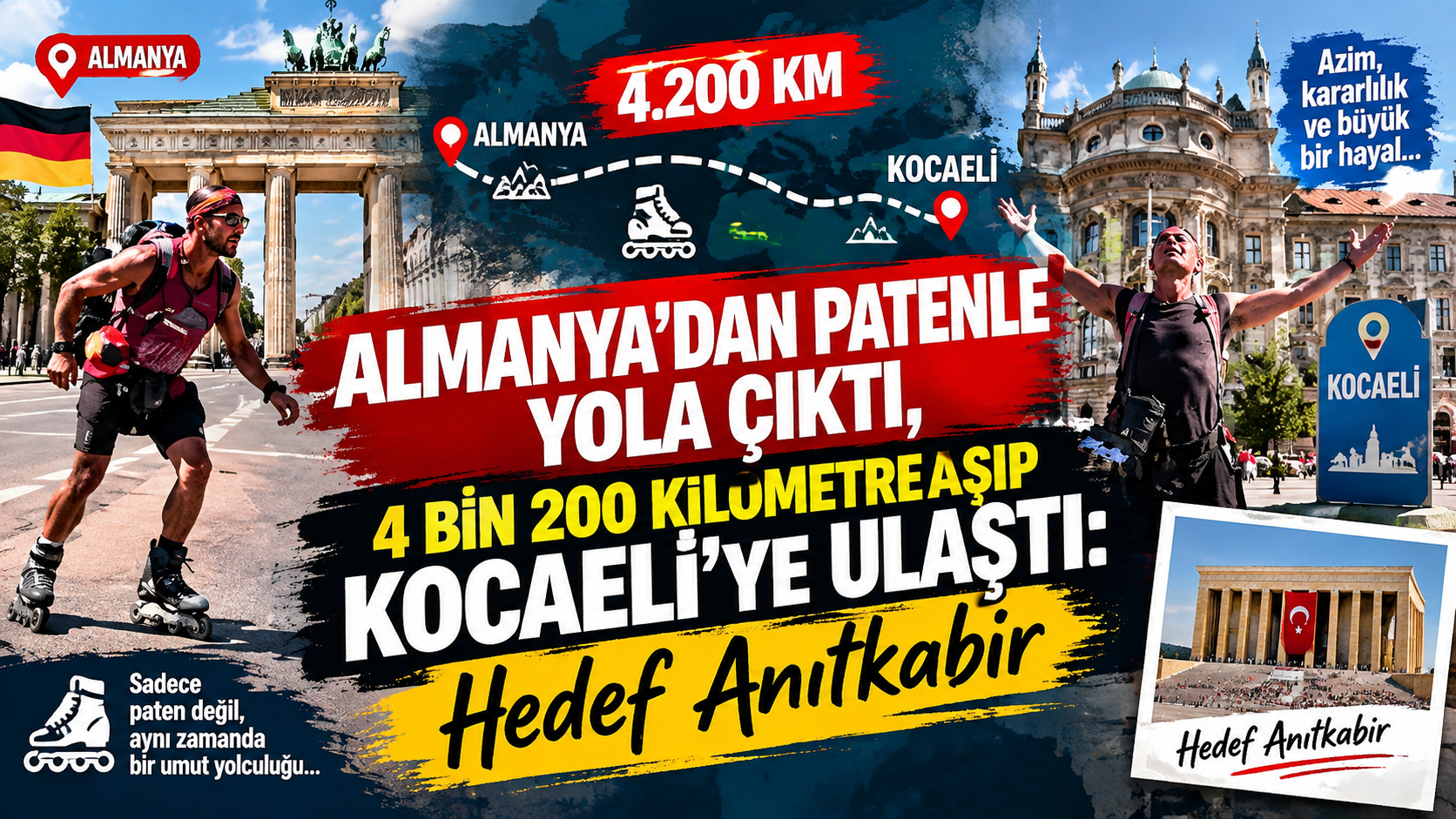Almanya’dan patenle yola çıktı, 4 bin 200 kilometre aşıp Kocaeli’ye ulaştı: Hedef Anıtkabir