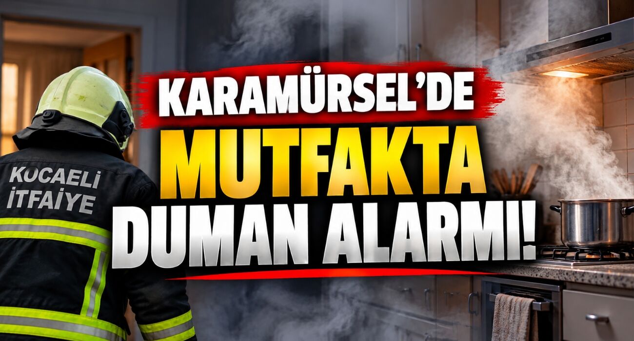 Karamürsel’de Mutfakta Duman Alarmı