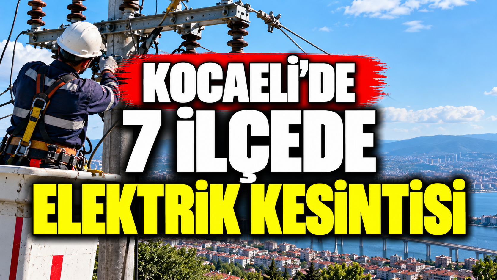 Kocaeli elektrik kesintisi 25 Eylül: 7 ilçede elektrikler kesilecek