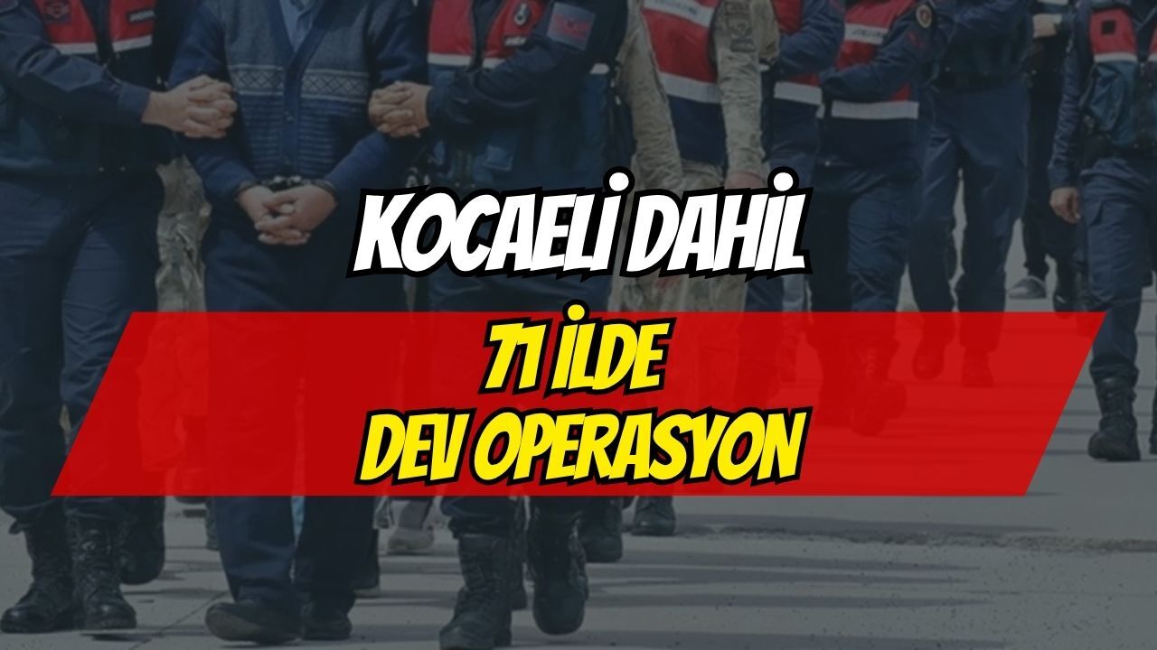 Kocaeli Dahil 71 İlde Uyuşturucu Operasyonu