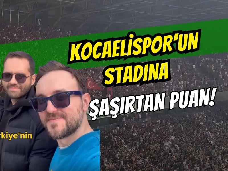 “Kocaelispor’un stadına şaşırtan puan”