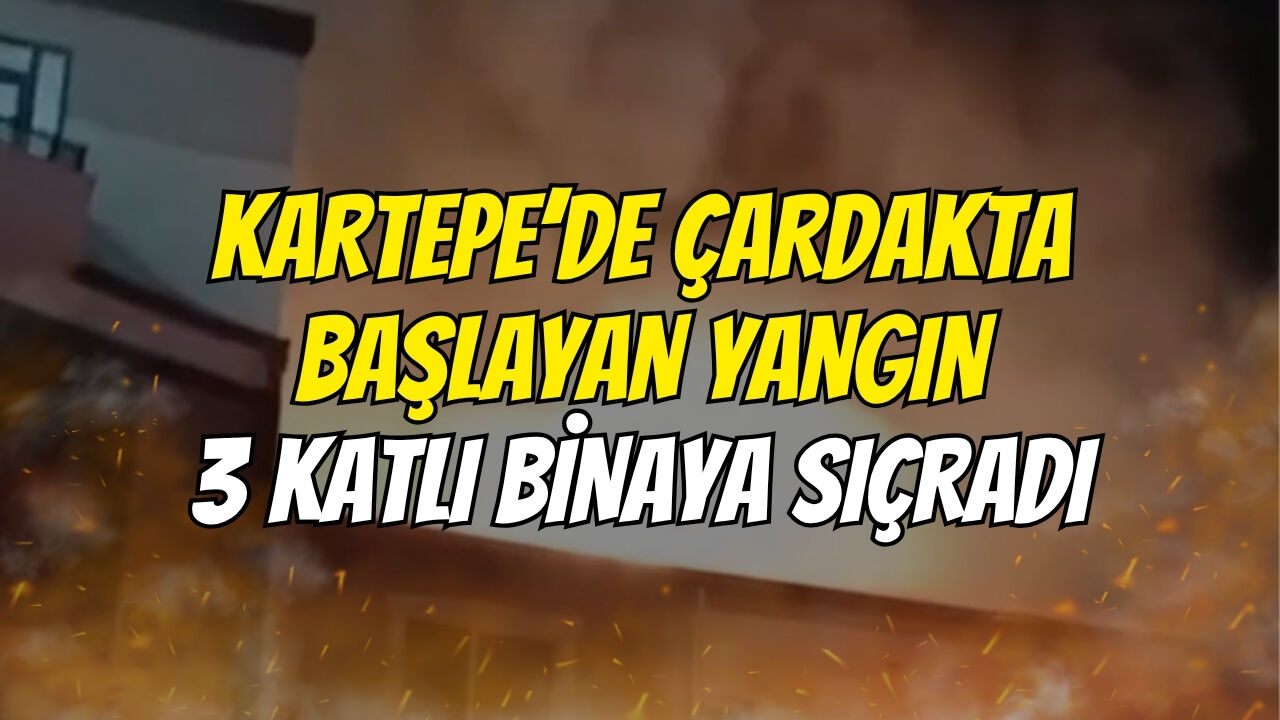 Kartepe’de Çardakta Başlayan Yangin 3 Katli Bi̇naya Siçradi