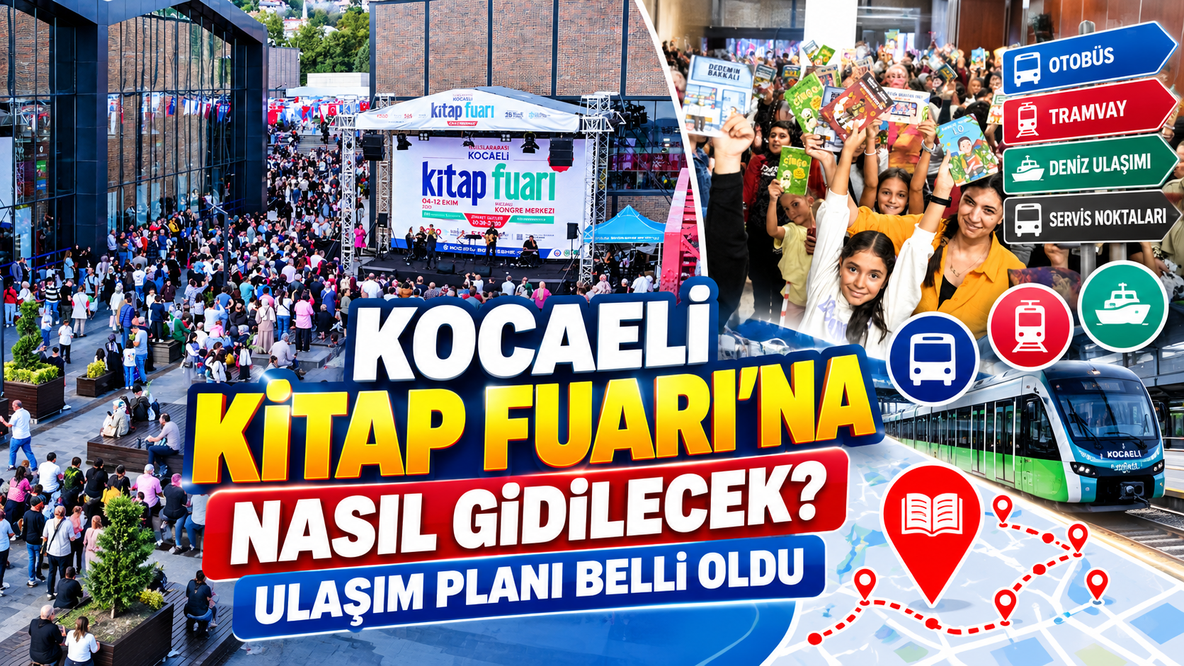 Kocaeli Kitap Fuarı’na nasıl gidilecek? Ulaşım Planı Belli Oldu