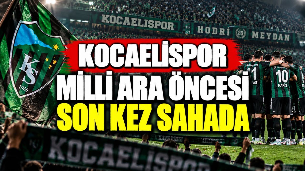 Kocaelispor milli ara öncesi son kez sahada