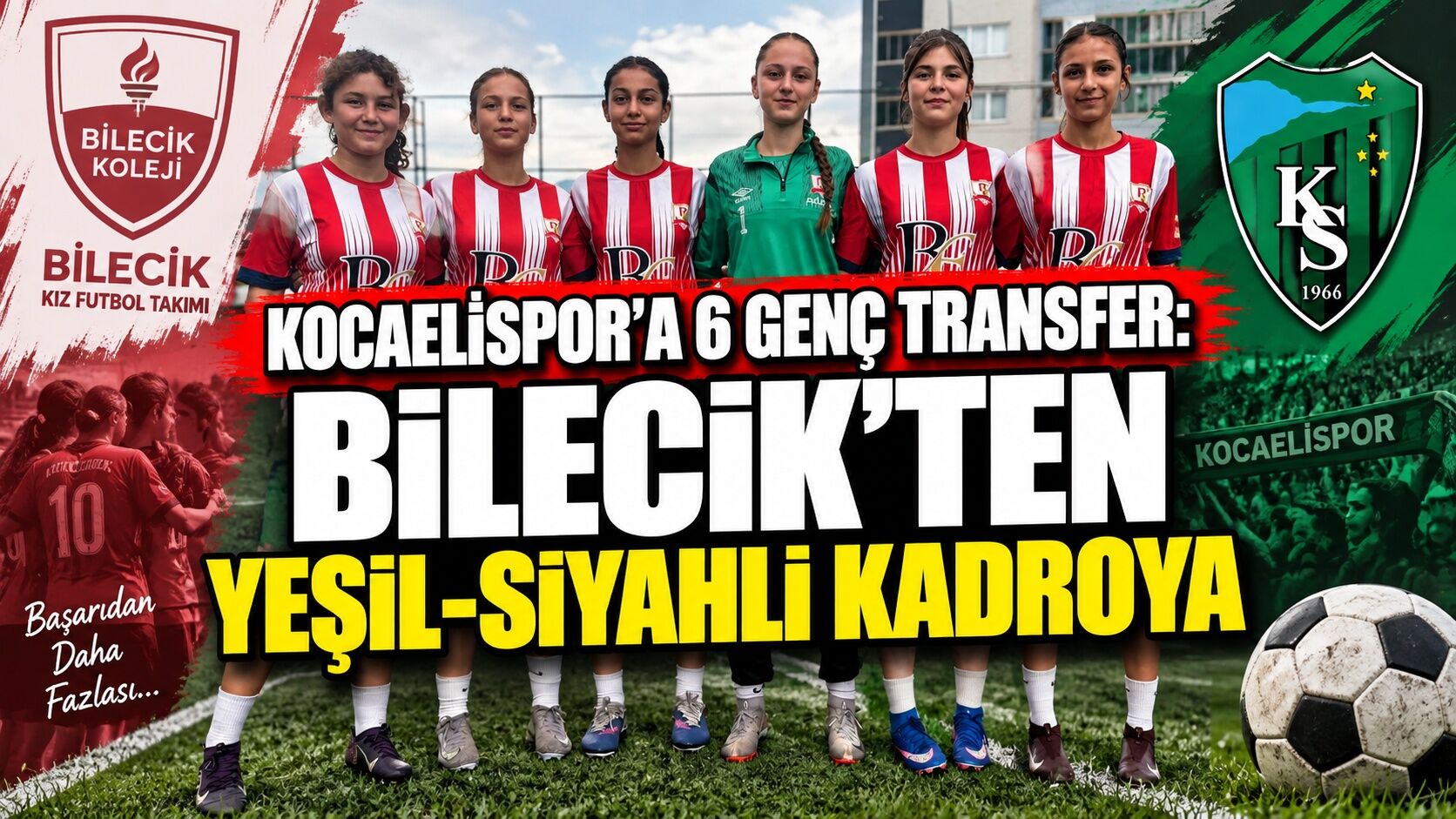 Kocaelispor’a 6 genç transfer: Bilecik’ten yeşil-siyahlı kadroya
