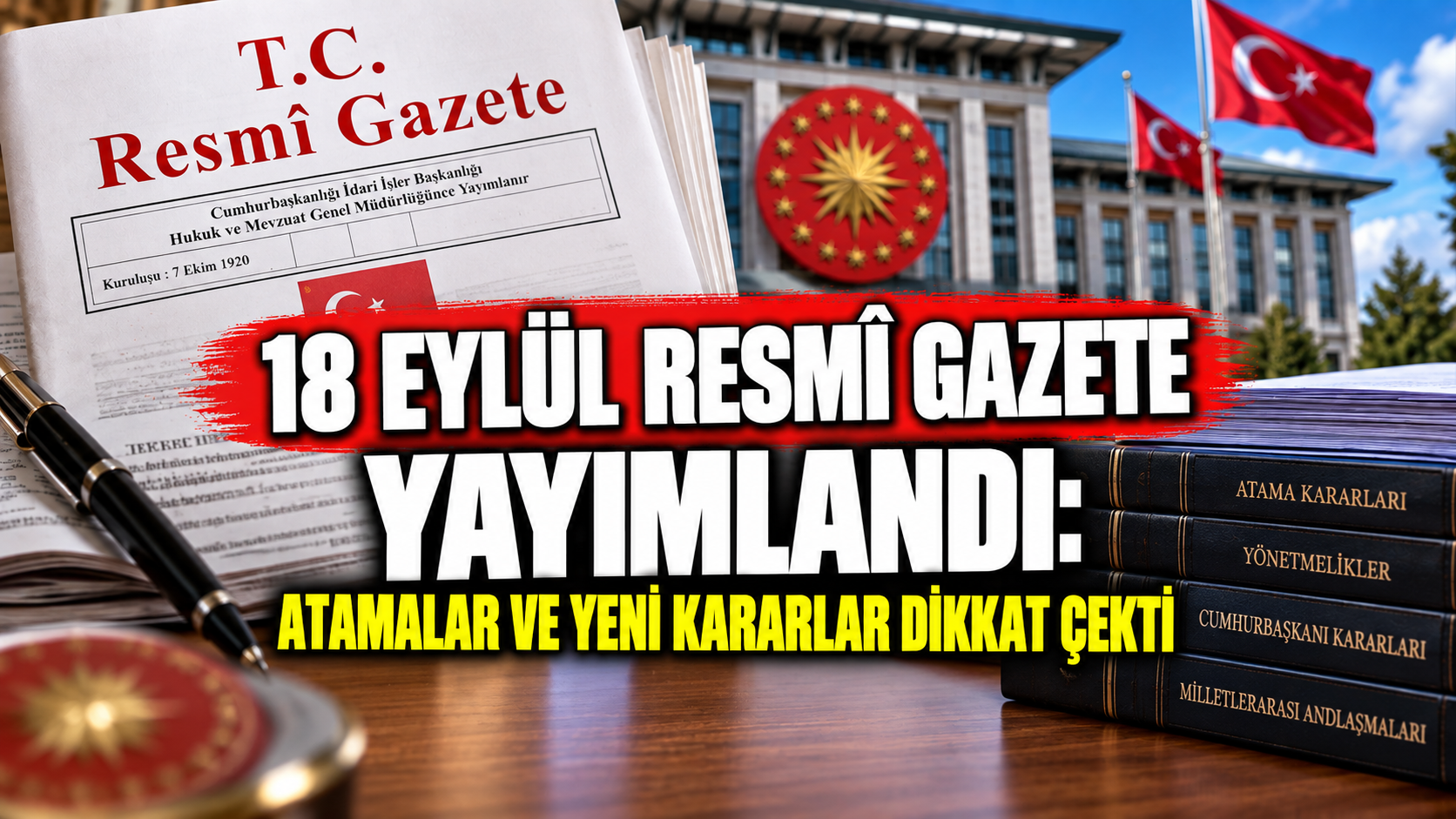18 Eylül Resmî Gazete yayımlandı: Atamalar ve yeni kararlar dikkat çekti