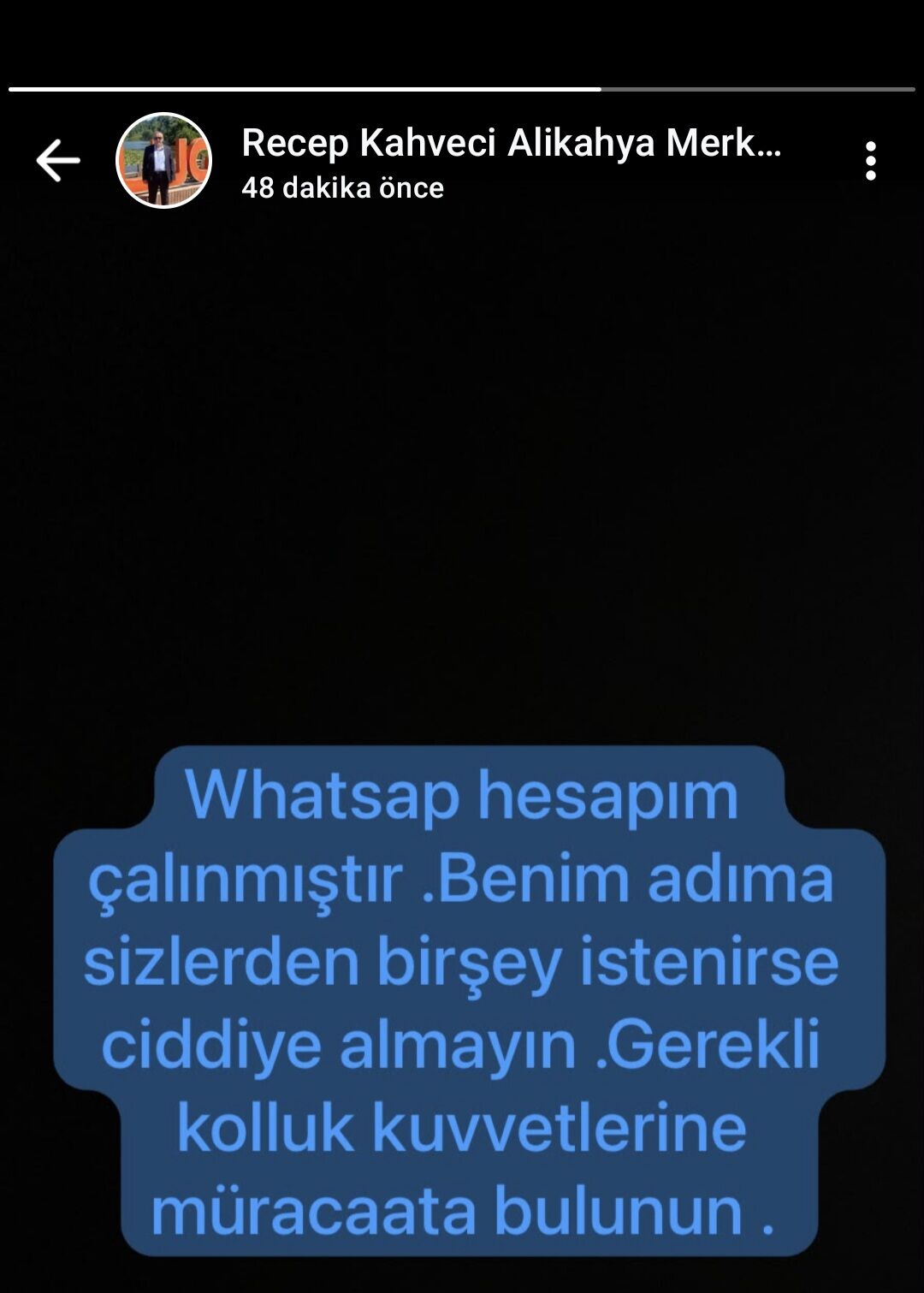 İzmit Alikahya’da muhtarın WhatsApp hesabı çalındı