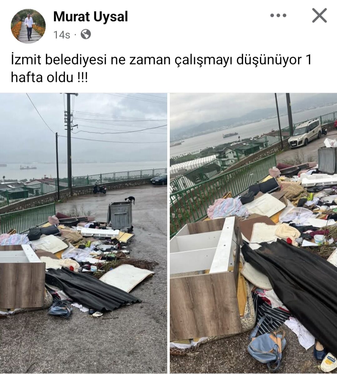 İzmit’te çöp yığını vatandaşı isyan ettirdi: “1 hafta oldu!”-3