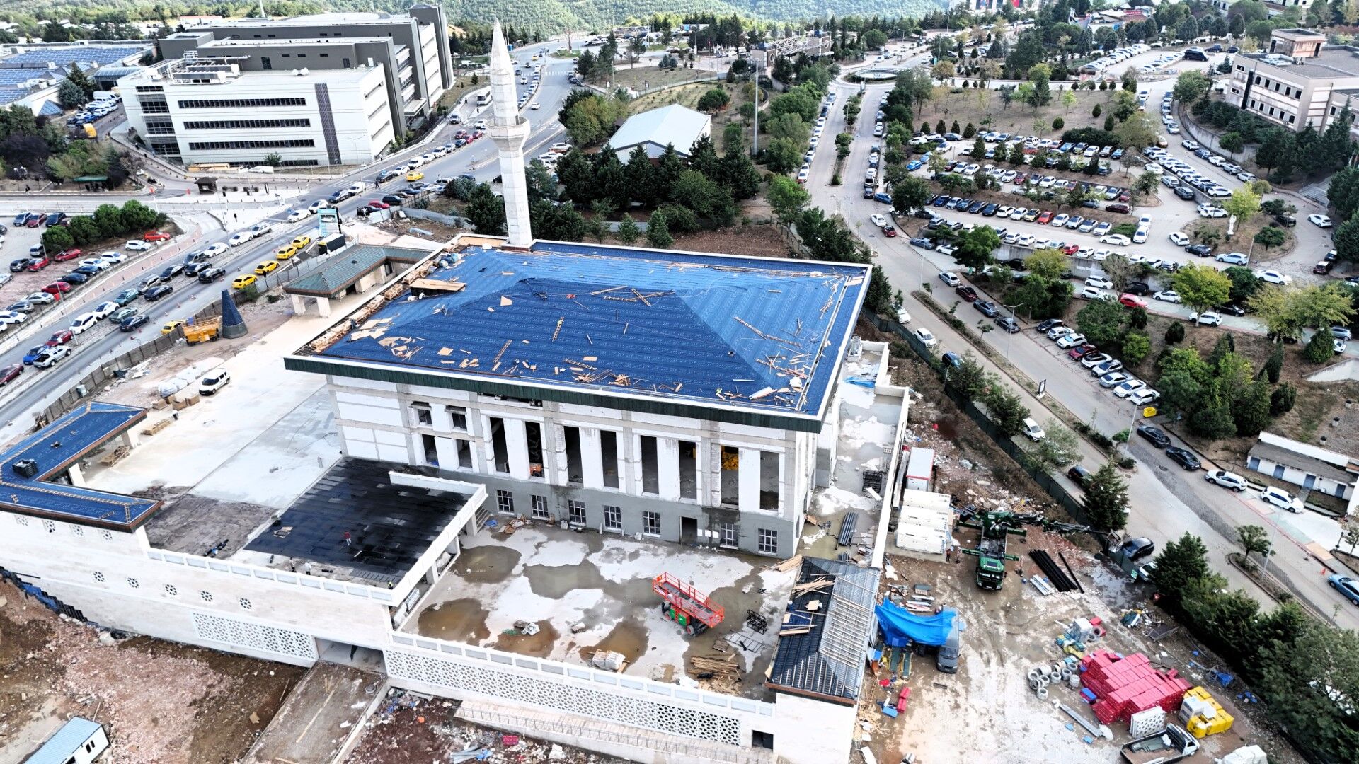 Kocaeli Umuttepe'deki Camii Ve Otopark İnşaatı Bitiyor-4