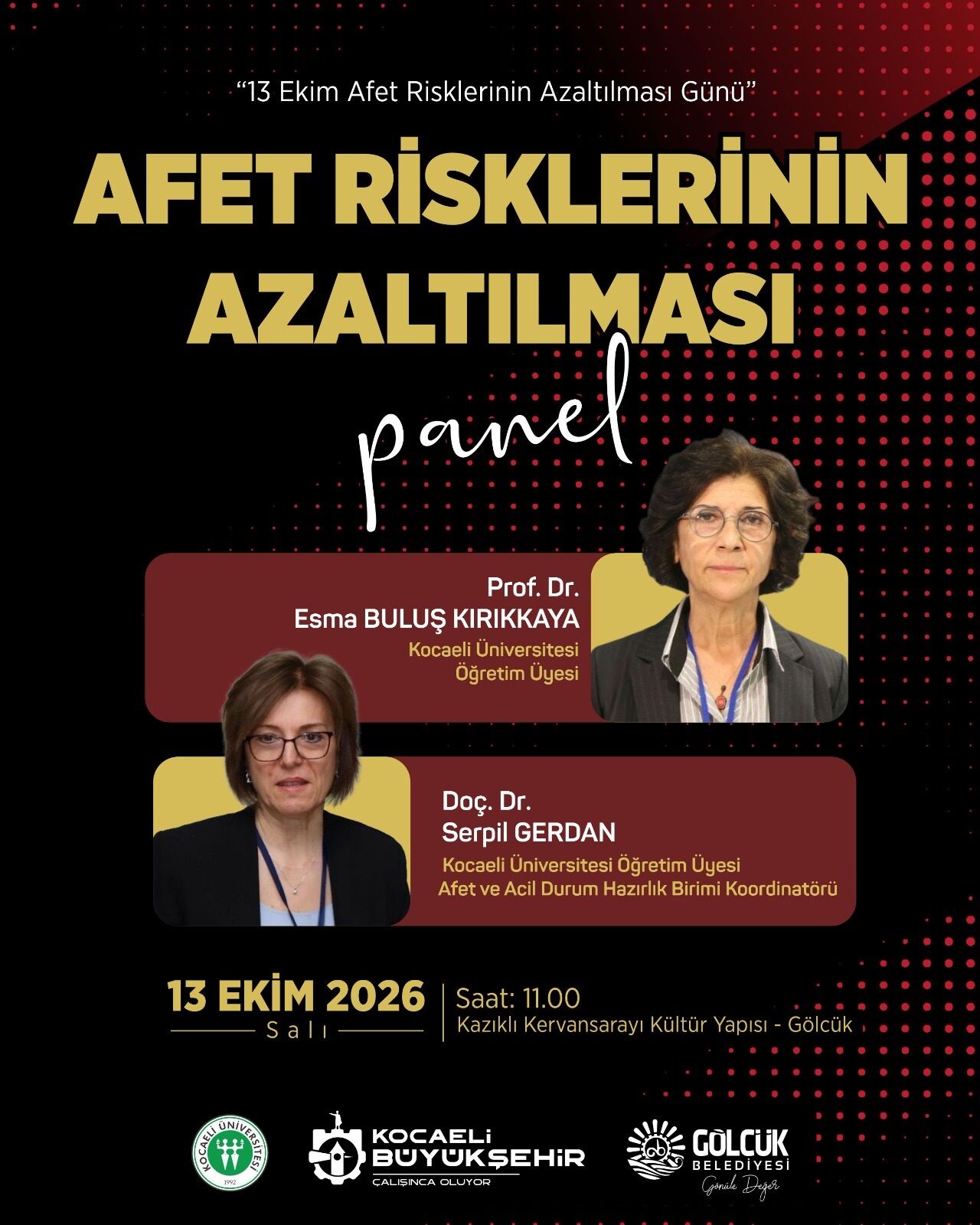 Afet Risklerinin Azaltma Yöntemleri Gölcük’te Anlatılacak