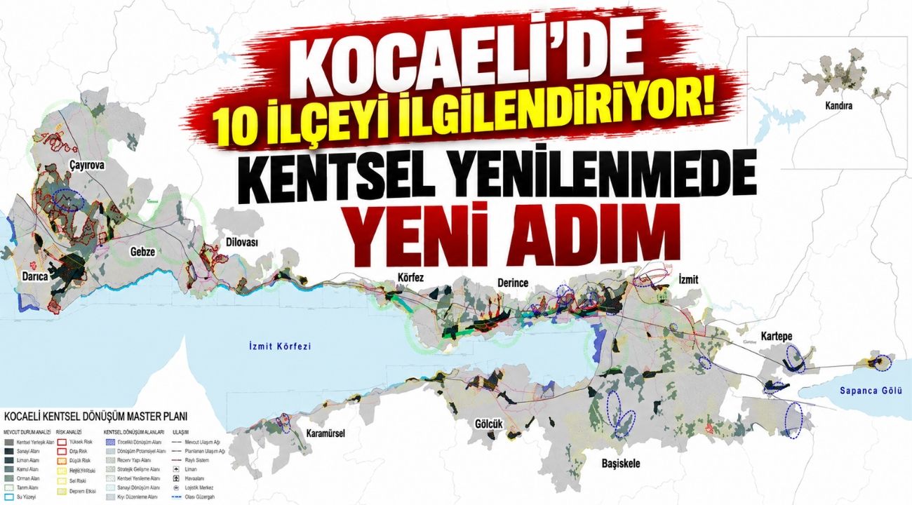 Kocaeli'de 10 İlçeyi İlgilendiriyor! Kentsel Yenilenmede Yeni Adım
