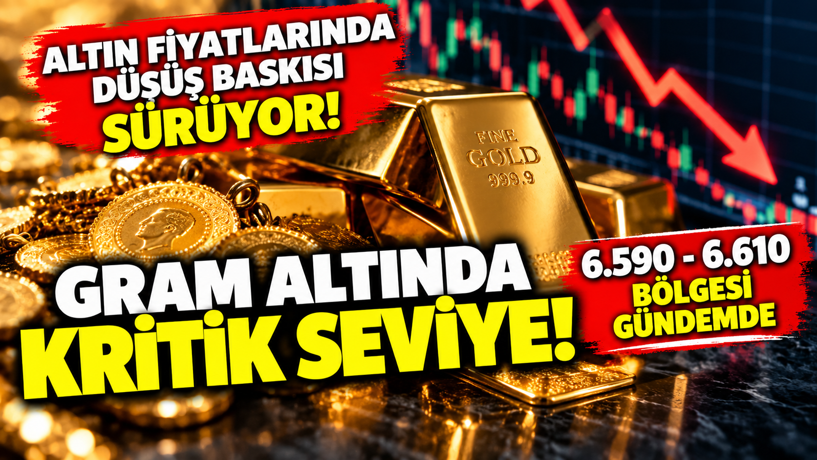 Altın fiyatlarında düşüş baskısı sürüyor! Gram altında kritik seviyeler gündemde