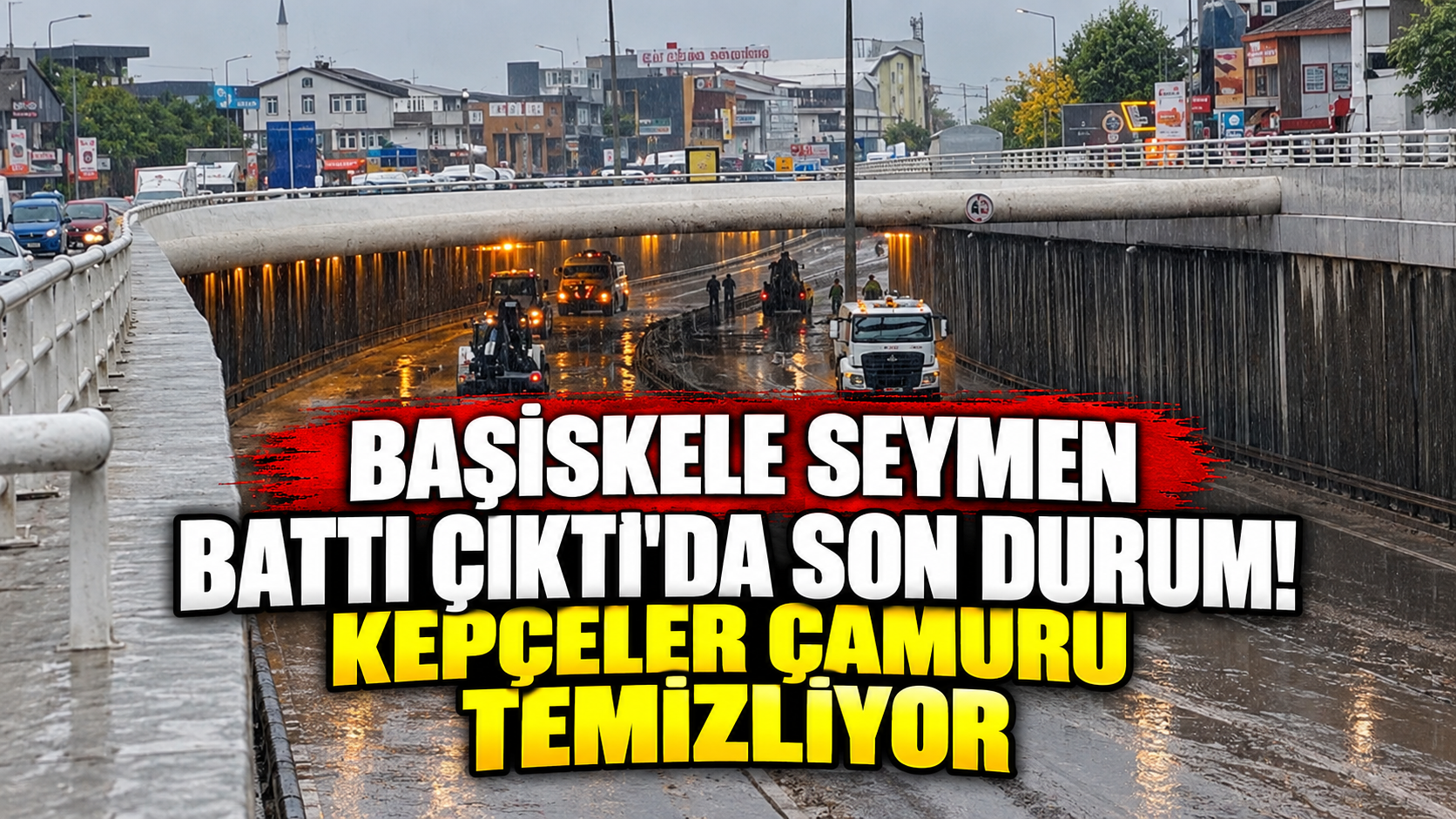Başiskele Seymen Battı Çıktı'da son durum! Kepçeler çamuru temizliyor
