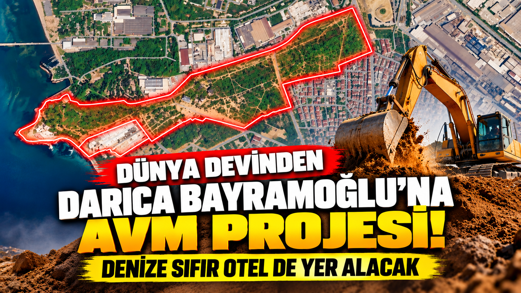 Dünya devinden Darıca Bayramoğlu’na AVM projesi! Denize sıfır otel de yer alacak