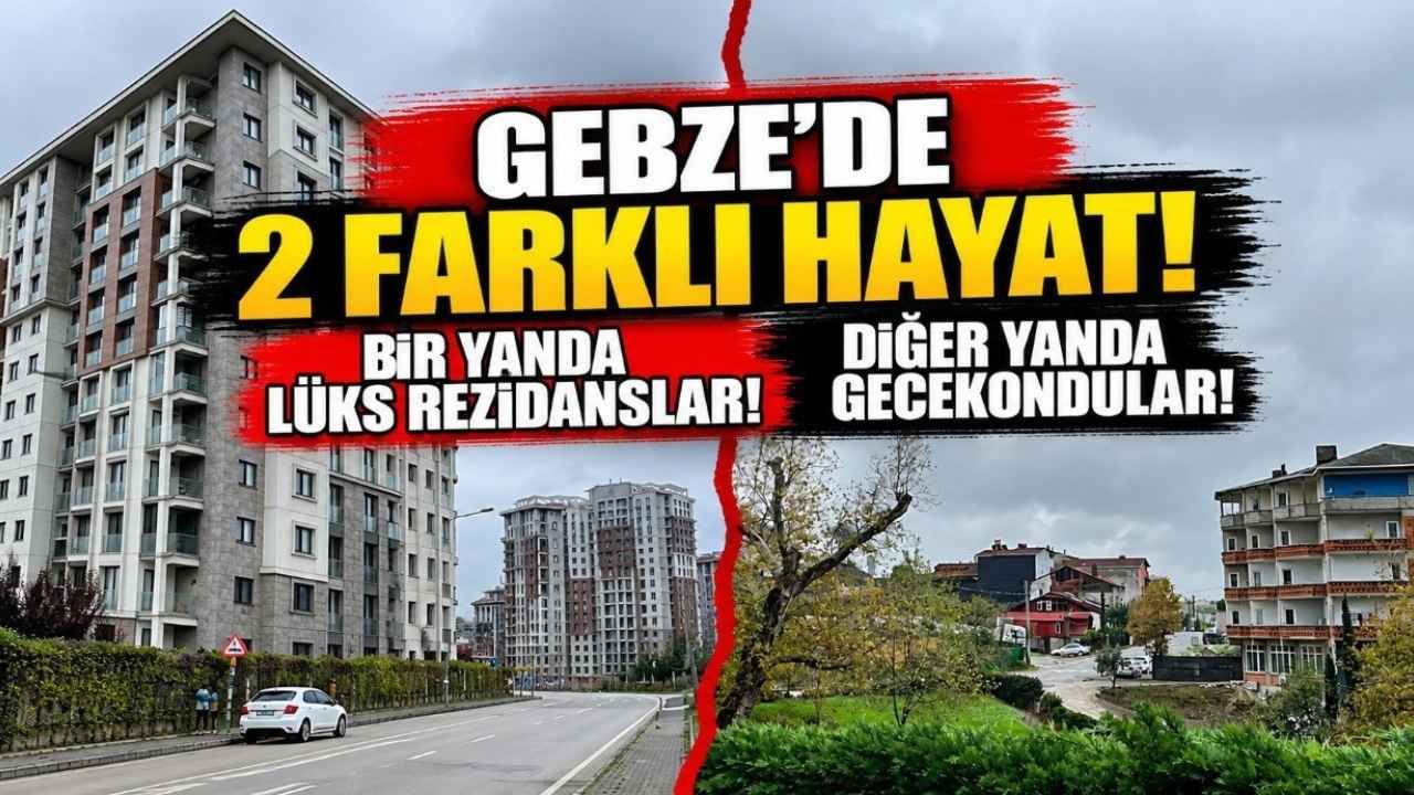 Gebze Kirazpınar’da İki Farklı Hayat Bir Arada Bir Yanda Gecekondular, Diğer Yanda Lüks Rezidanslar!-1