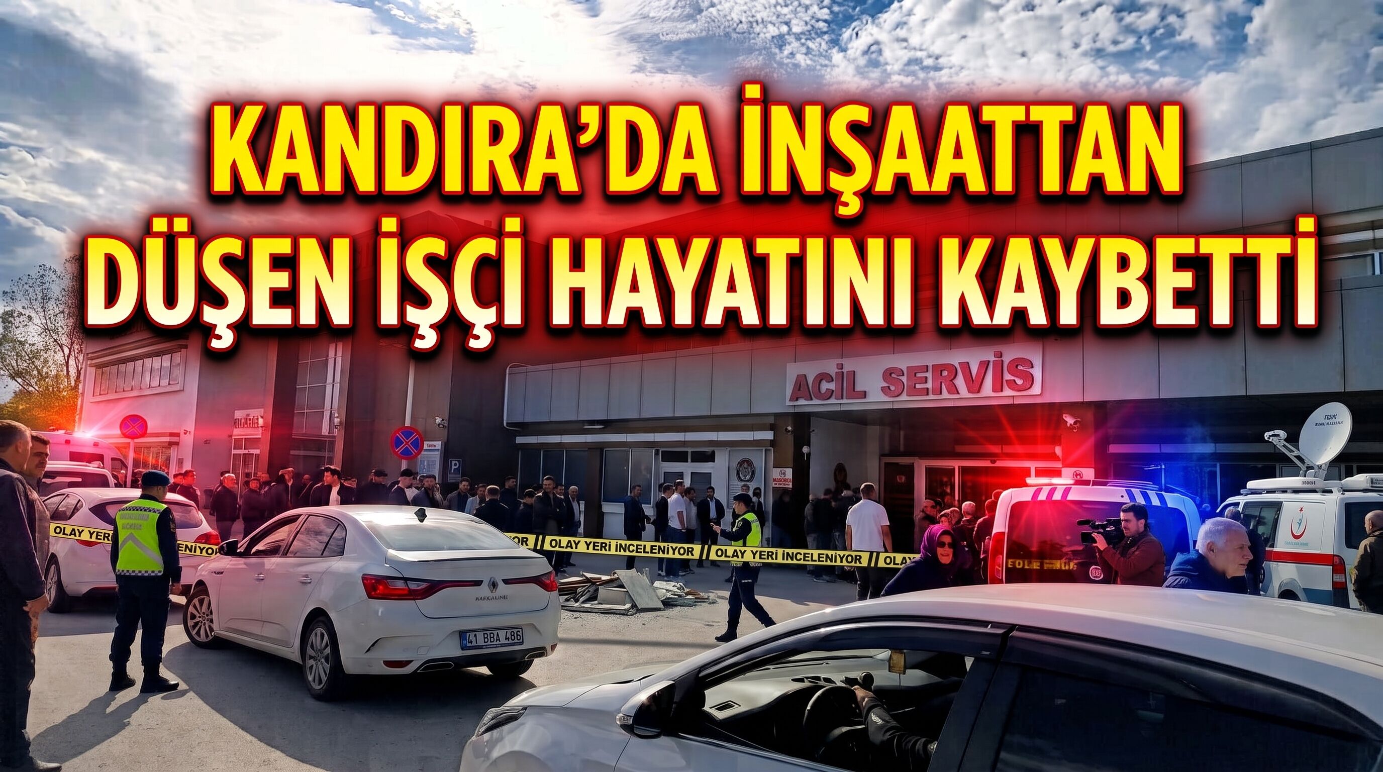 Kandıra’da inşaattan düşen işçi hayatını kaybetti