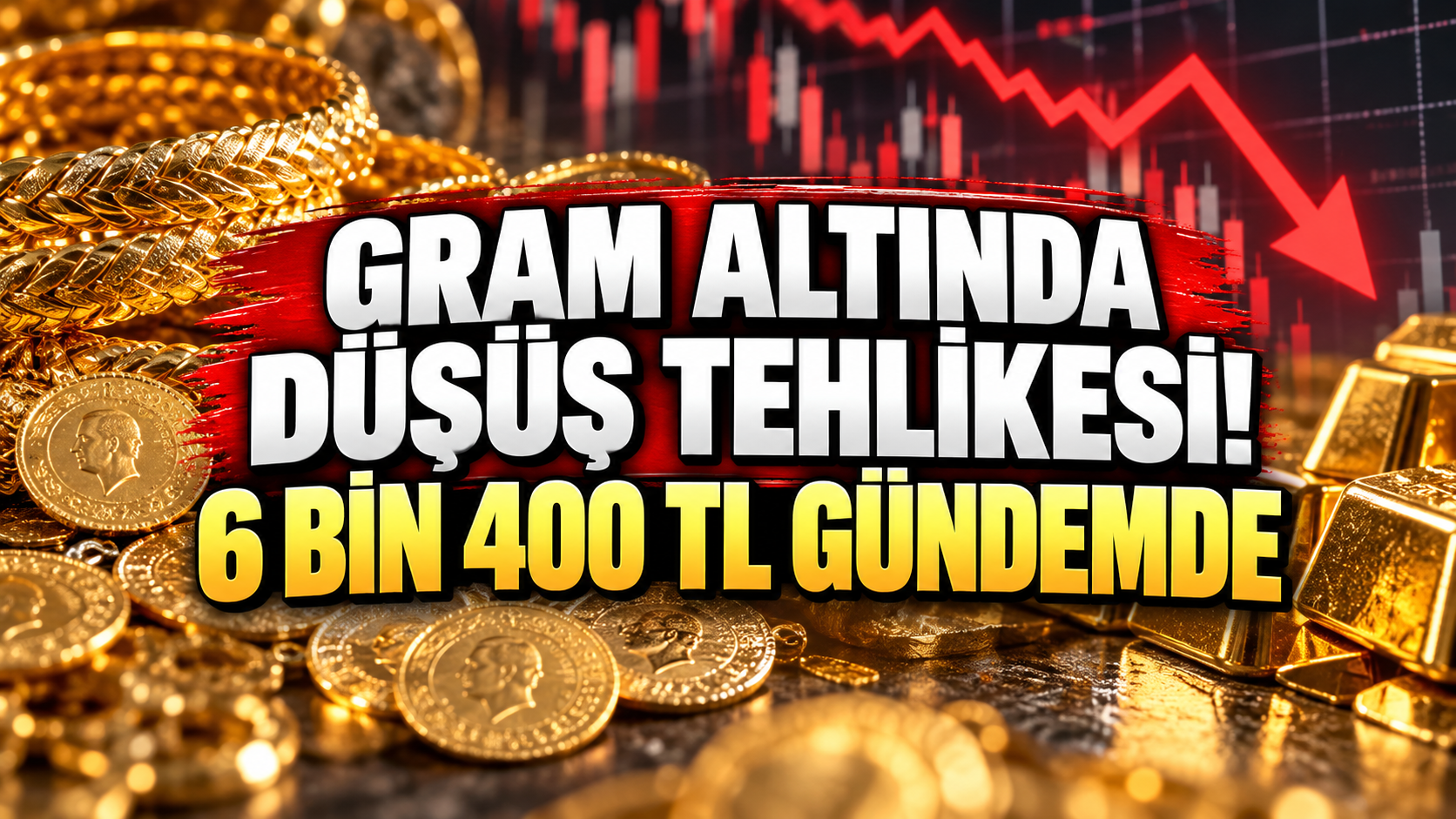 Gram altında düşüş tehlikesi! 6 bin 400 TL seviyesi gündemde