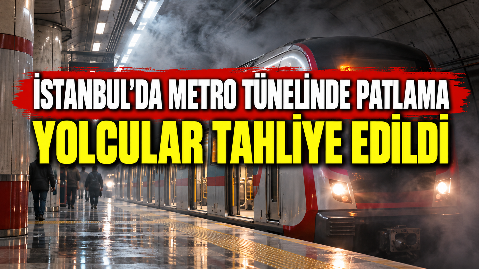 İstanbul'da metro tünelinde patlama paniği! Yolcular tahliye edildi, seferler durduruldu