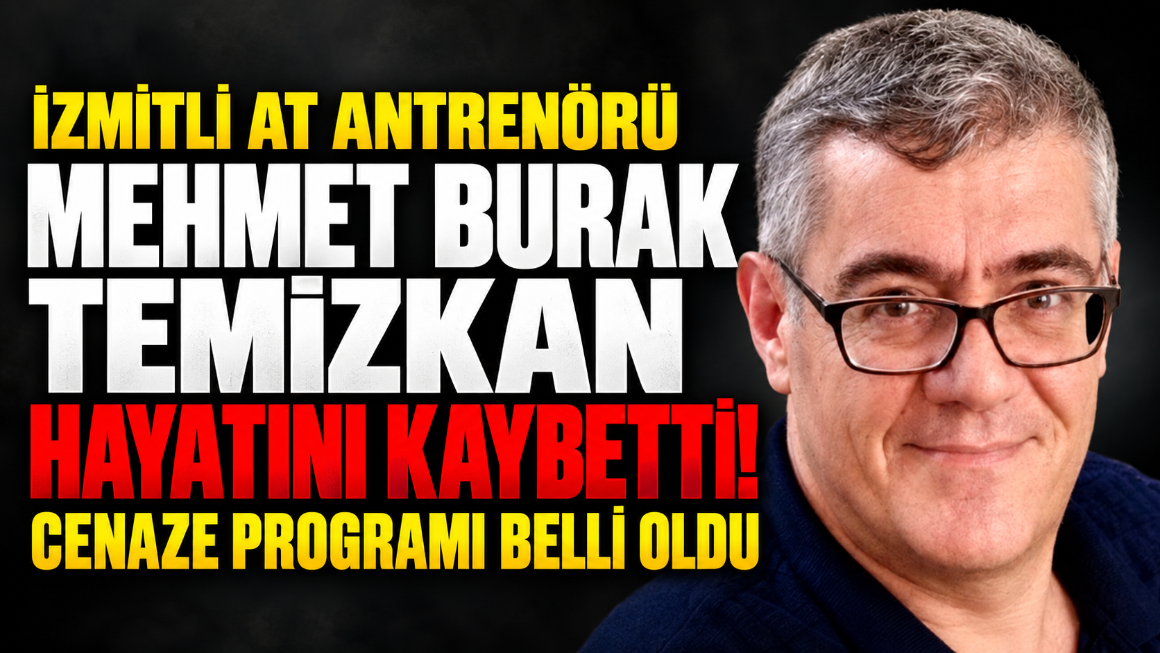 İzmitli at antrenörü Mehmet Burak Temizkan hayatını kaybetti! Cenaze programı belli oldu